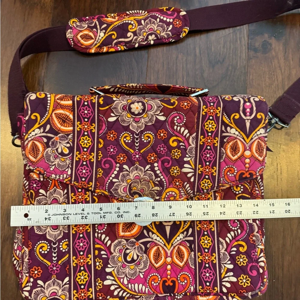 Vera Bradley Attache Safari Sunset Work Laptop Beautiful Shoulder Messenger Bag